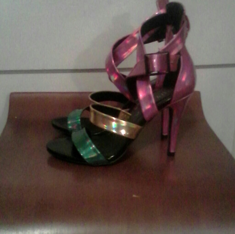 PAPER FOX strapped stilettos
